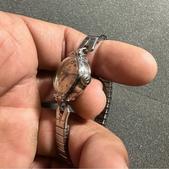Vintage Elgin Ladies Cocktail Watch 10K R.G.P Bezel Mechanical Wind Up Working - Picture 4 of 9